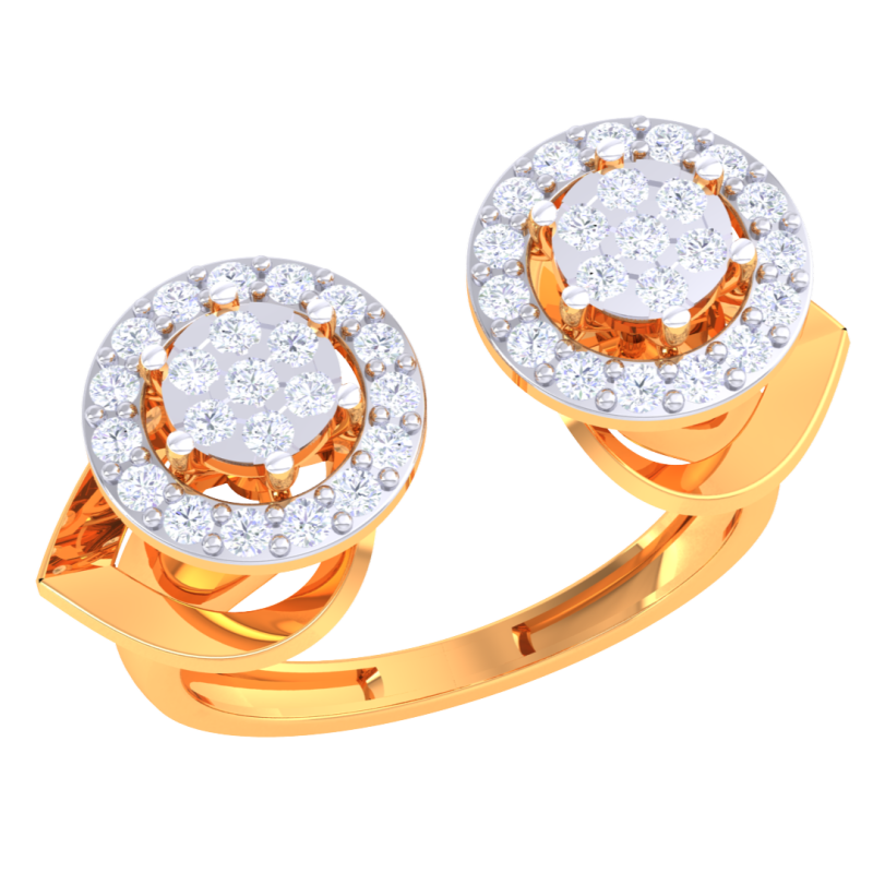 Printable 3D jewelry model of Lady diamond ring 3D Модель .c4d .max .obj .3ds .fbx .stl .blend 