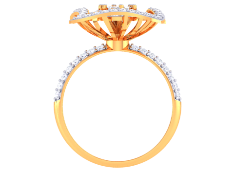 Printable 3D jewelry model of Lady diamond ring 3D Model
