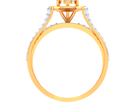 Printable 3D jewelry model of Lady diamond ring 3D Model