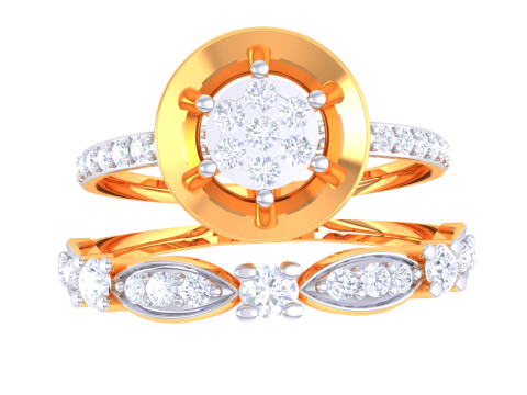 Printable 3D jewelry model of Lady diamond ring Model 3D