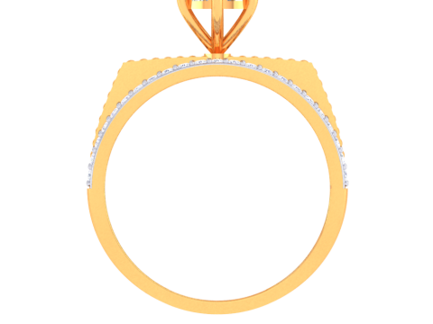 Printable 3D jewelry model of Lady diamond ring Model 3D