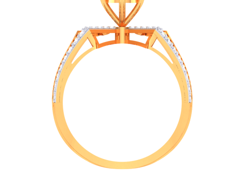 Printable 3D jewelry model of Lady diamond ring 3D Модель