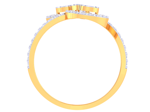 Printable 3D jewelry model of Lady diamond ring 3D Model