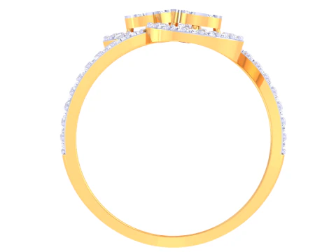 Printable 3D jewelry model of Lady diamond ring 3D Model