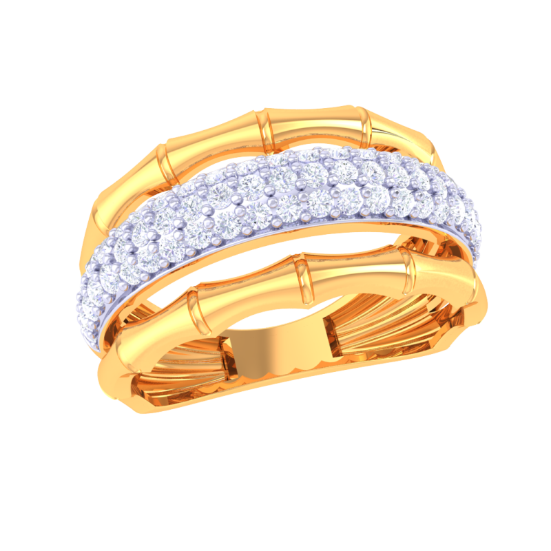 Printable 3D jewelry model of Lady diamond ring 3D Model .c4d .max .obj .3ds .fbx .stl .blend