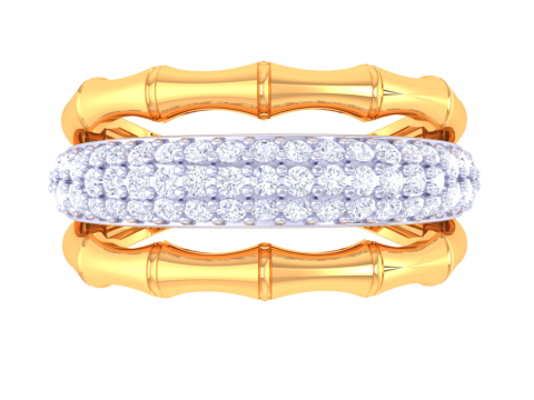 Printable 3D jewelry model of Lady diamond ring 3D Model