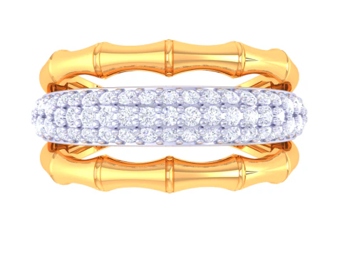 Printable 3D jewelry model of Lady diamond ring 3D Model