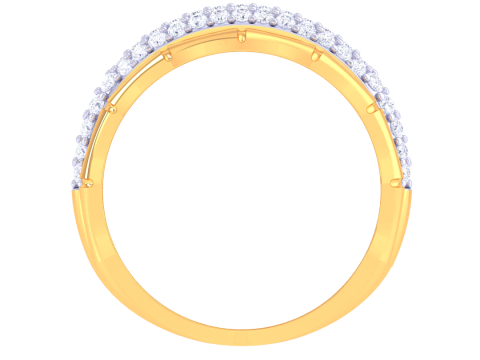 Printable 3D jewelry model of Lady diamond ring 3D Model