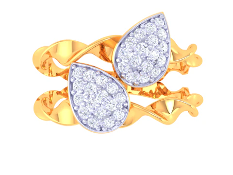 Printable 3D jewelry model of Lady diamond ring 3D Model