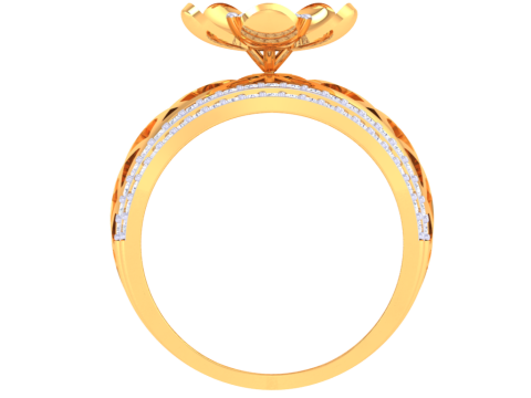 Printable 3D jewelry model of Lady diamond ring 3Dモデル