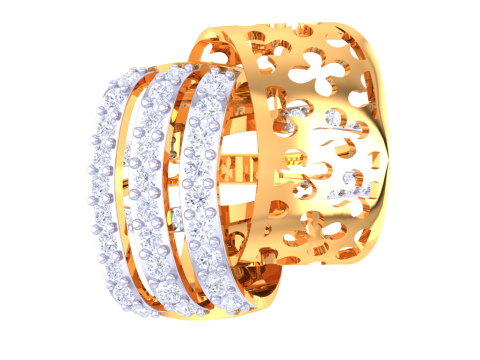 Printable 3D jewelry model of Lady diamond ring 3D 模型