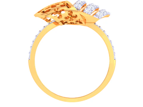 Printable 3D jewelry model of Lady diamond ring 3D Model