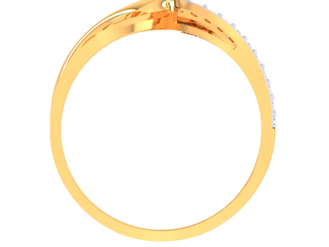 Printable 3D jewelry model of Lady diamond ring 3D Model