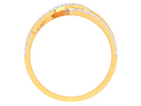 Printable 3D jewelry model of Lady diamond ring 3D 모델