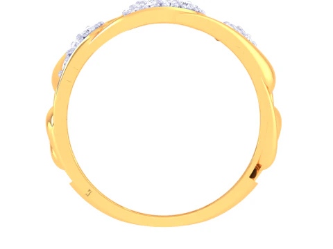 Printable 3D jewelry model of Lady diamond ring 3D Model
