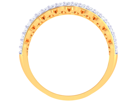 Printable 3D jewelry model of Lady diamond ring 3D मॉडल