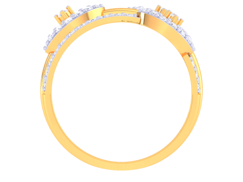 Printable 3D jewelry model of Lady diamond ring Modelo 3D