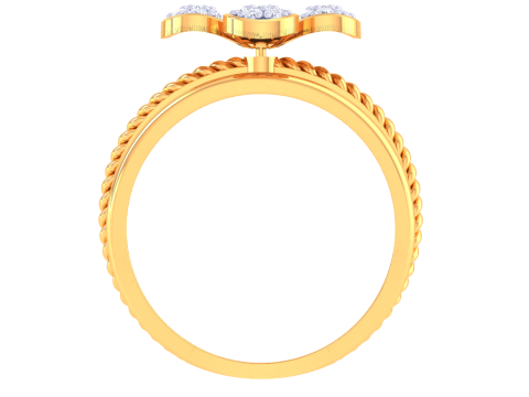 Printable 3D jewelry model of Lady diamond ring Model 3D