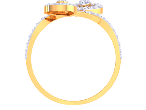 Printable 3D jewelry model of Lady diamond ring 3D Model
