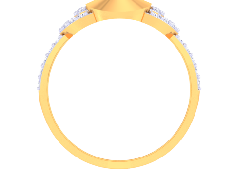 Printable 3D jewelry model of Lady diamond ring 3D Model