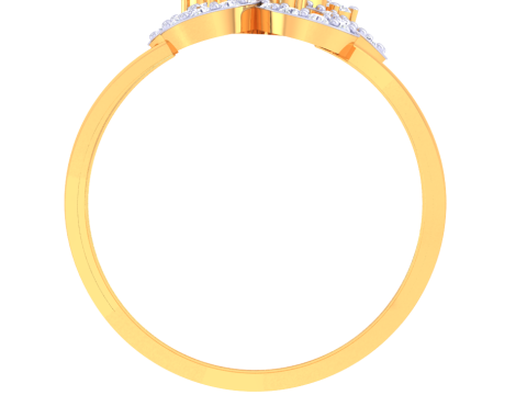 Printable 3D jewelry model of Lady diamond ring 3D Model