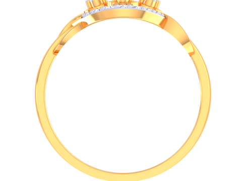 Printable 3D jewelry model of Lady diamond ring 3Dモデル