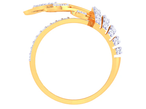 Printable 3D jewelry model of Lady diamond ring 3D Model