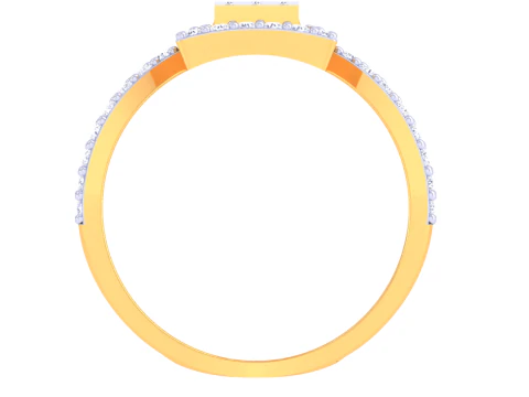 Printable 3D jewelry model of Lady diamond ring 3D Model