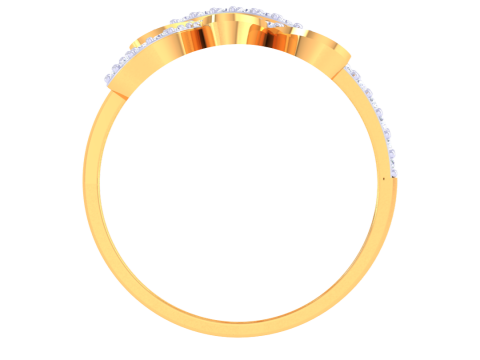 Printable 3D jewelry model of Lady diamond ring 3D मॉडल