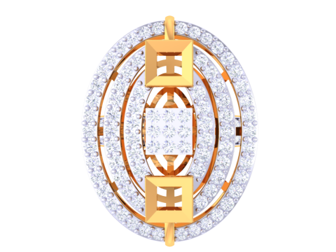 Printable 3D jewelry model of Lady diamond ring Modelo 3D