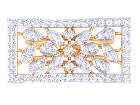 Printable 3D jewelry model of Lady diamond ring 3D Model