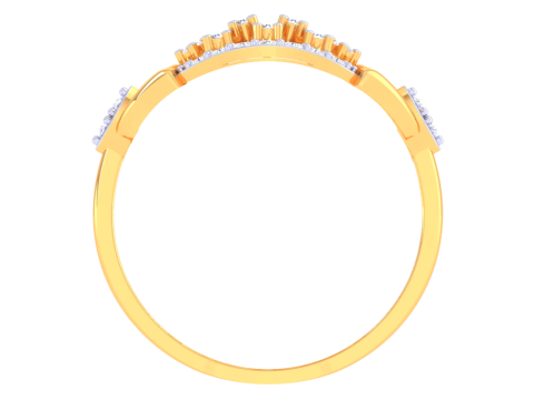 Printable 3D jewelry model of Lady diamond ring 3D Modell