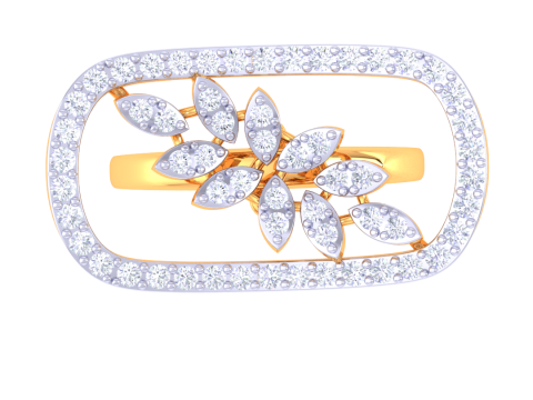 Printable 3D jewelry model of Lady diamond ring 3D Модель