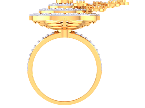 Printable 3D jewelry model of Lady diamond ring 3D Модель