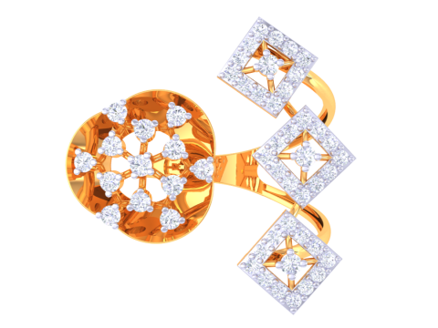 Printable 3D jewelry model of Lady diamond ring 3D Модель