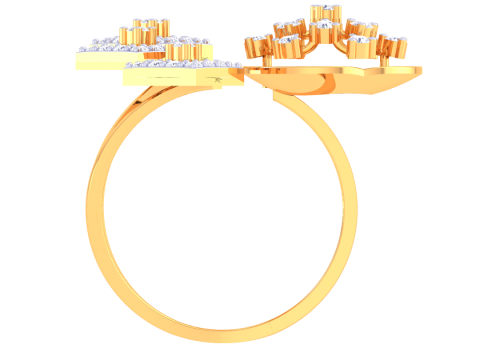 Printable 3D jewelry model of Lady diamond ring 3D Модель