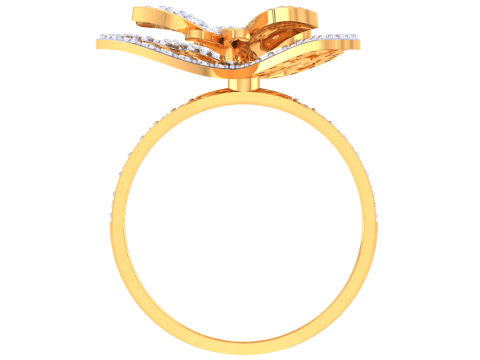 Printable 3D jewelry model of Lady diamond ring Model 3D