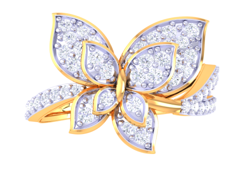 Printable 3D jewelry model of Lady diamond ring 3D Модель
