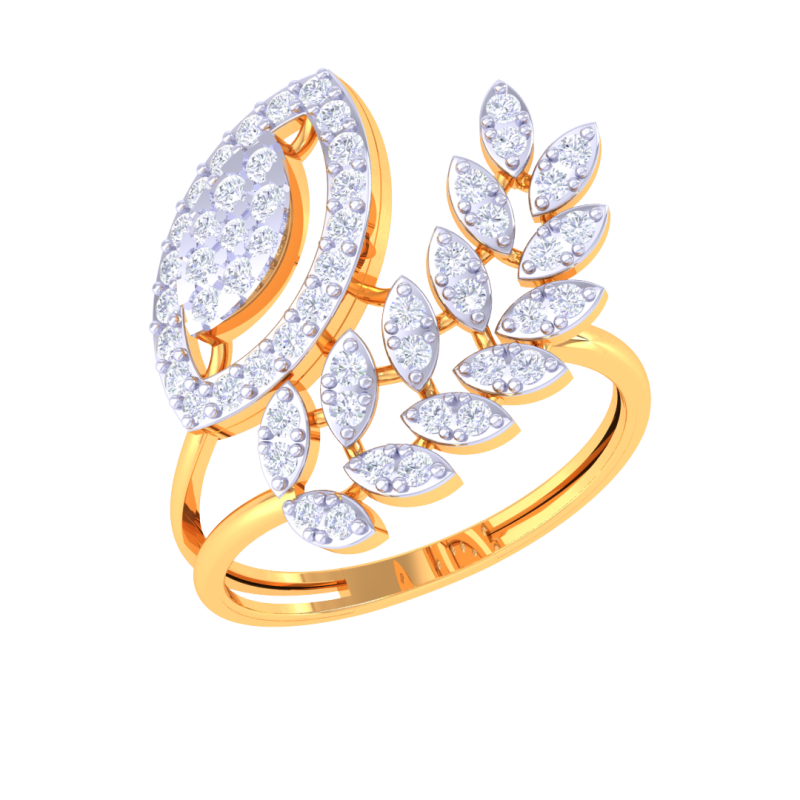 Printable 3D jewelry model of Lady diamond ring Modelo 3D .c4d .max .obj .3ds .fbx .stl .blend 