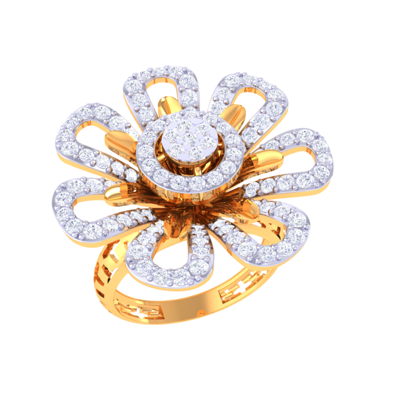 Printable 3D jewelry model of Lady diamond ring Model 3D .c4d .max .obj .3ds .fbx .stl .blend
