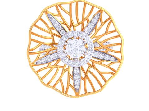 Printable 3D jewelry model of Lady diamond ring 3D मॉडल