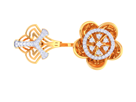 Printable 3D jewelry model of Lady diamond ring 3D 모델