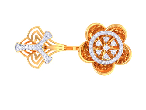 Printable 3D jewelry model of Lady diamond ring 3D Model