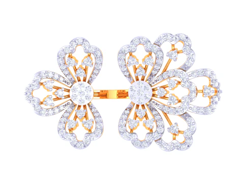 Printable 3D jewelry model of Lady diamond ring 3D Model
