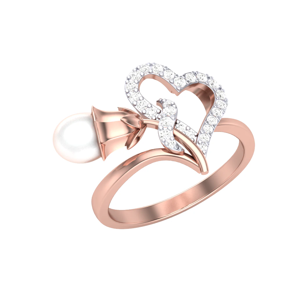Printable 3D jewelry model of Lady diamond ring 3D Model .c4d .max .obj .3ds .fbx .stl .blend