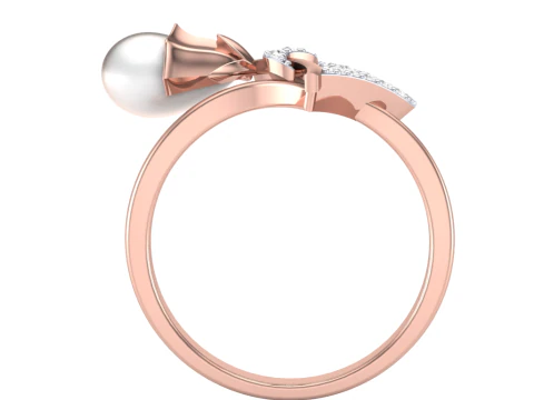 Printable 3D jewelry model of Lady diamond ring 3D Model