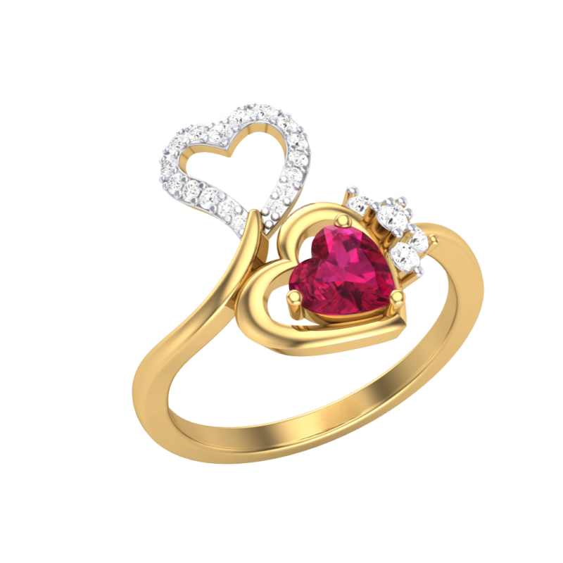 Printable 3D jewelry model of Lady diamond ring 3Dモデル .c4d .max .obj .3ds .fbx .stl .blend 