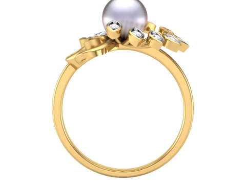 Printable 3D jewelry model of Lady diamond ring Modello 3D