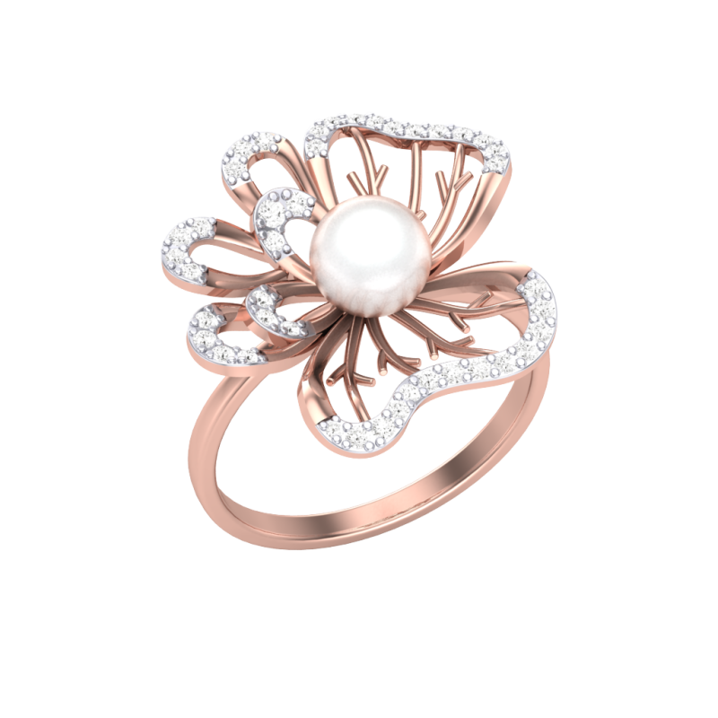 Printable 3D jewelry model of Lady diamond ring 3D Model .c4d .max .obj .3ds .fbx .stl .blend