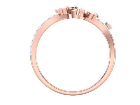 Printable 3D jewelry model of Lady diamond ring 3D Model